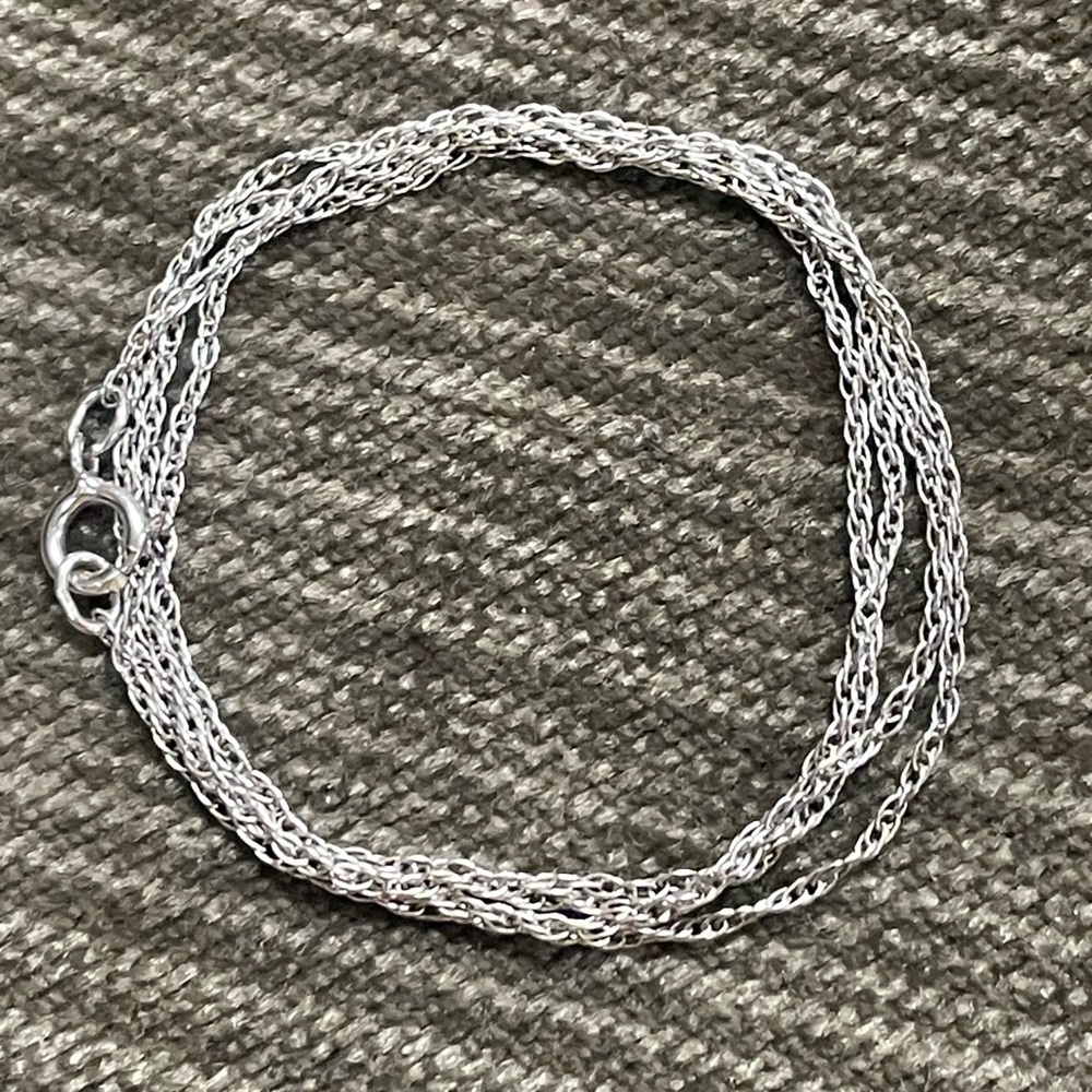 .925 Sterling CHAIN LINK NECKLACE real solid Silver Fine Jewelry